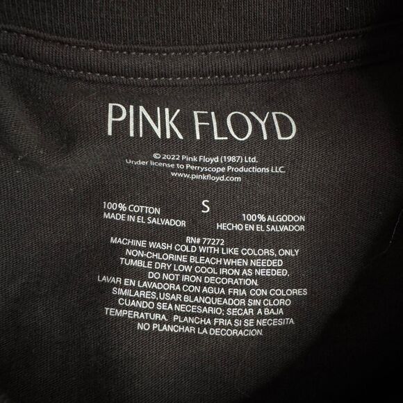 Rock Band Tee Pink Floyd The Darkside of the Moon 1972-73 World Tour - Picture 6 of 6